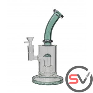 CURVED  NECK JELLYFISH WATERPIPE 9inch